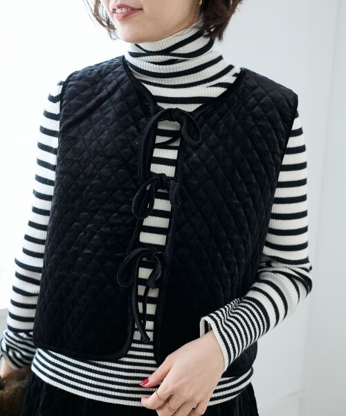 le.coeur blanc / ルクールブラン その他アウター | TORRAZZO DONNAキルトベロアジャケット | 詳細7