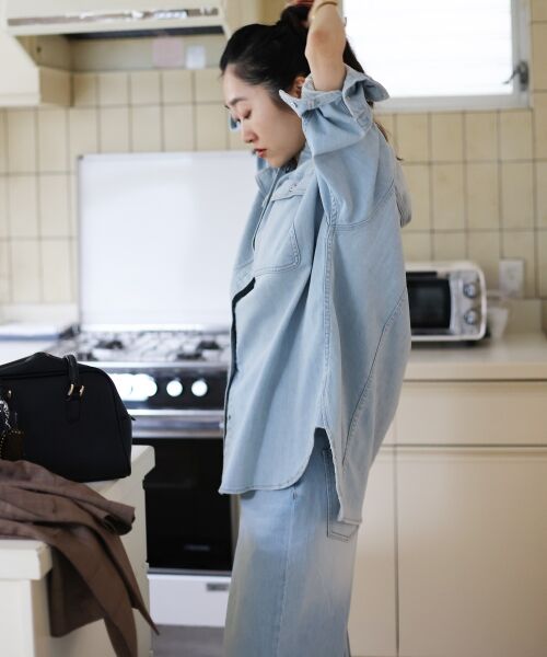 le.coeur blanc / ルクールブラン シャツ・ブラウス | HealthyDENIMヘルシーデニムAlmondShirt | 詳細6