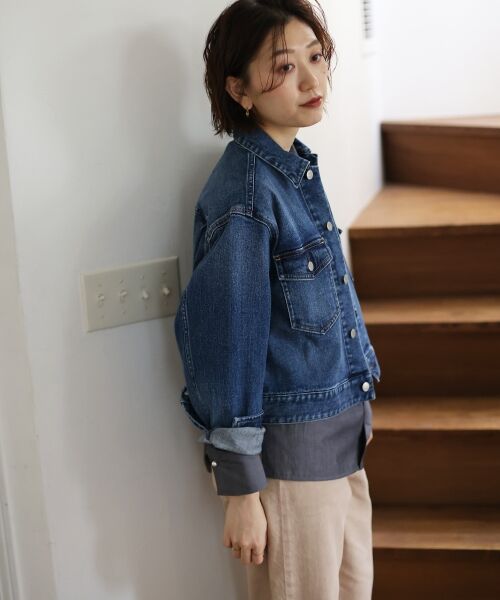 le.coeur blanc / ルクールブラン Gジャン・デニムジャケット | HealthyDENIMヘルシーデニムDatesBigjacket | 詳細7
