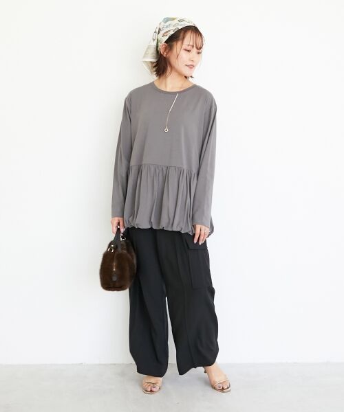 le.coeur blanc / ルクールブラン カットソー | 《WEB・一部店舗限定》AL裾バルーンカットソー | 詳細8