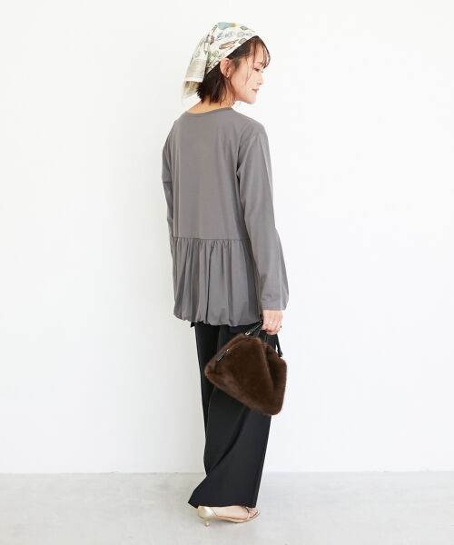 le.coeur blanc / ルクールブラン カットソー | 《WEB・一部店舗限定》AL裾バルーンカットソー | 詳細9