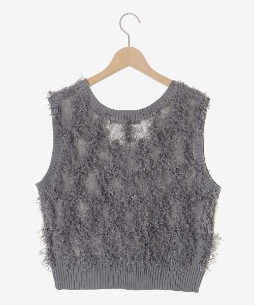 le.coeur blanc / ルクールブラン ベスト | 《WEB・一部店舗限定》ALリボンヤーンベスト | 詳細18