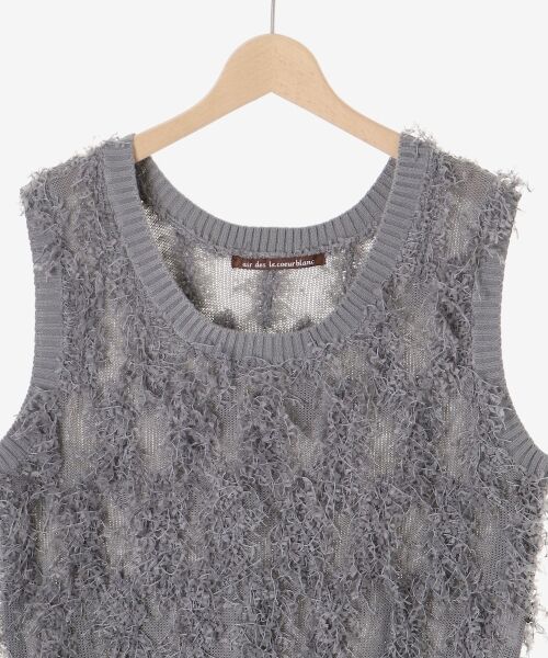 le.coeur blanc / ルクールブラン ベスト | 《WEB・一部店舗限定》ALリボンヤーンベスト | 詳細19