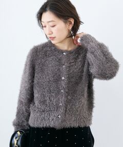 le.coeur blanc / ルクールブラン カーディガン・ボレロ | 《WEB限定アイテム》ソフトシャギーカーディガン