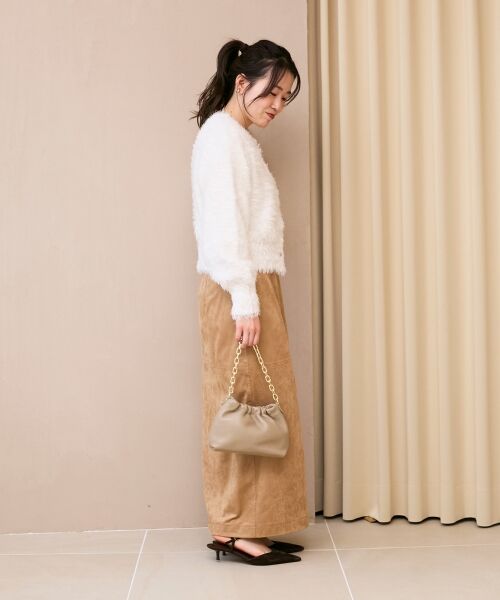 le.coeur blanc / ルクールブラン カーディガン・ボレロ | 《WEB限定アイテム》ソフトシャギーカーディガン | 詳細19