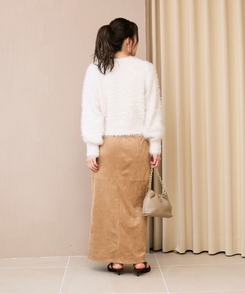 le.coeur blanc / ルクールブラン カーディガン・ボレロ | 《WEB限定アイテム》ソフトシャギーカーディガン | 詳細20