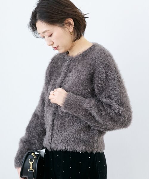 le.coeur blanc / ルクールブラン カーディガン・ボレロ | 《WEB限定アイテム》ソフトシャギーカーディガン | 詳細26