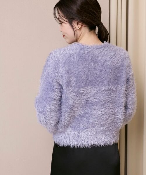 le.coeur blanc / ルクールブラン カーディガン・ボレロ | 《WEB限定アイテム》ソフトシャギーカーディガン | 詳細6