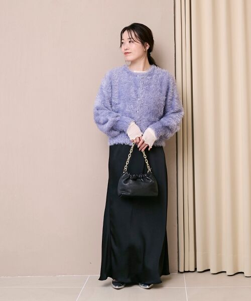 le.coeur blanc / ルクールブラン カーディガン・ボレロ | 《WEB限定アイテム》ソフトシャギーカーディガン | 詳細8