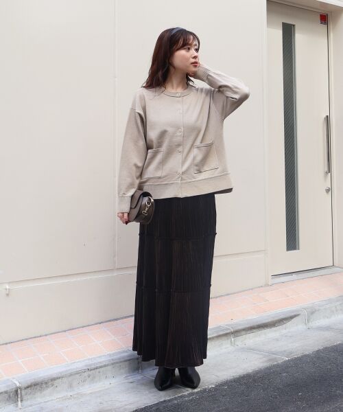 le.coeur blanc / ルクールブラン ロング・マキシ丈スカート | 《WEB限定アイテム》ベロアプリーツスカート | 詳細21