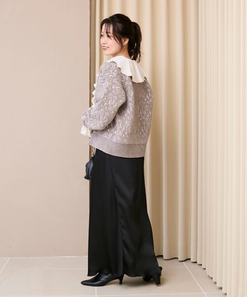 le.coeur blanc / ルクールブラン ブルゾン | モールジャガードニットブルゾン | 詳細11