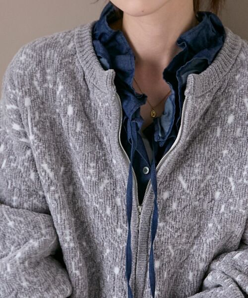 le.coeur blanc / ルクールブラン ブルゾン | モールジャガードニットブルゾン | 詳細24