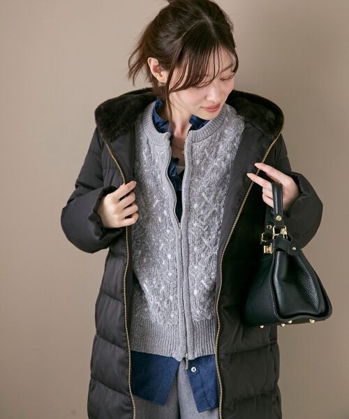 le.coeur blanc / ルクールブラン ブルゾン | モールジャガードニットブルゾン | 詳細26