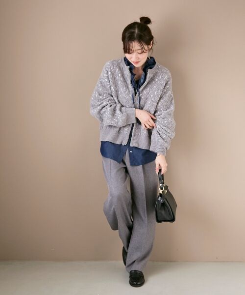 le.coeur blanc / ルクールブラン ブルゾン | モールジャガードニットブルゾン | 詳細27