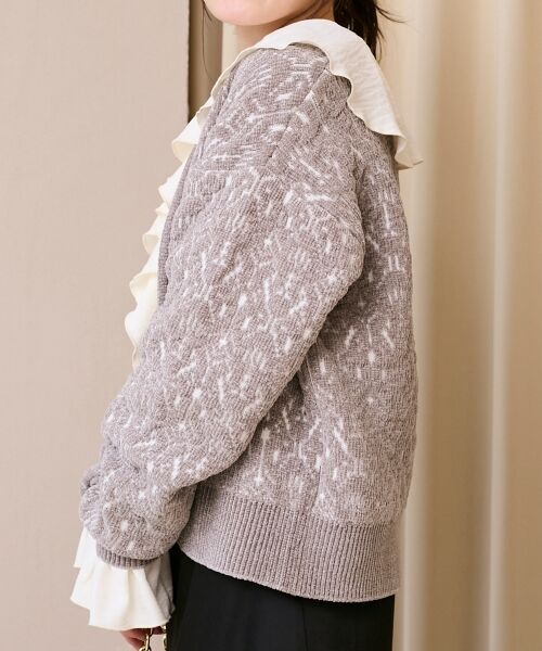 le.coeur blanc / ルクールブラン ブルゾン | モールジャガードニットブルゾン | 詳細5