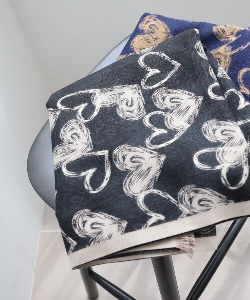 le.coeur blanc / ルクールブラン マフラー・ショール・スヌード・ストール | 《WEB限定アイテム》アソート柄大判ストール | 詳細1