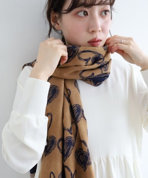 le.coeur blanc / ルクールブラン マフラー・ショール・スヌード・ストール | 《WEB限定アイテム》アソート柄大判ストール | 詳細11