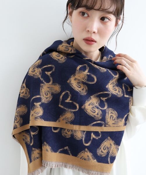 le.coeur blanc / ルクールブラン マフラー・ショール・スヌード・ストール | 《WEB限定アイテム》アソート柄大判ストール | 詳細14