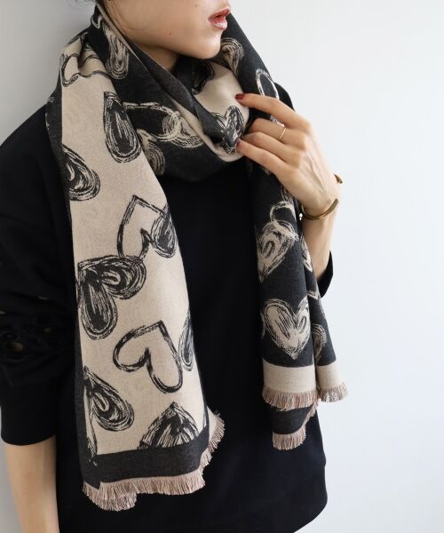 le.coeur blanc / ルクールブラン マフラー・ショール・スヌード・ストール | 《WEB限定アイテム》アソート柄大判ストール | 詳細21