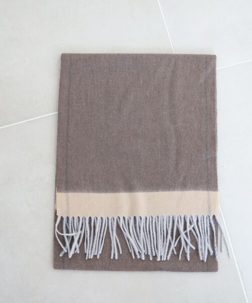 le.coeur blanc / ルクールブラン マフラー・ショール・スヌード・ストール | 《WEB限定アイテム》バイカラーラインストール | 詳細10