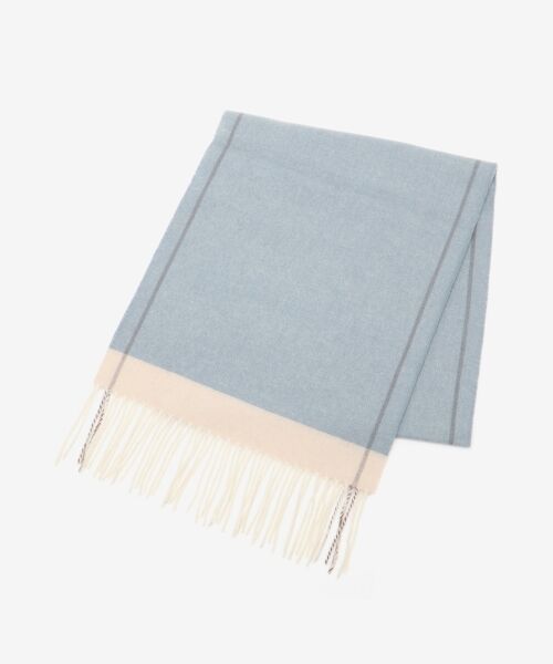 le.coeur blanc / ルクールブラン マフラー・ショール・スヌード・ストール | 《WEB限定アイテム》バイカラーラインストール | 詳細15