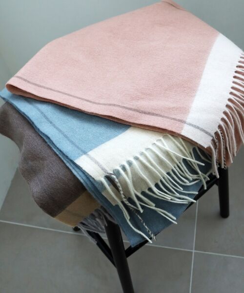 le.coeur blanc / ルクールブラン マフラー・ショール・スヌード・ストール | 《WEB限定アイテム》バイカラーラインストール | 詳細2