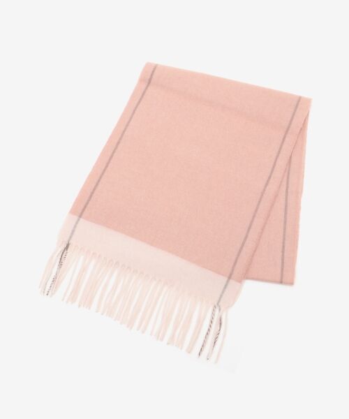 le.coeur blanc / ルクールブラン マフラー・ショール・スヌード・ストール | 《WEB限定アイテム》バイカラーラインストール | 詳細3