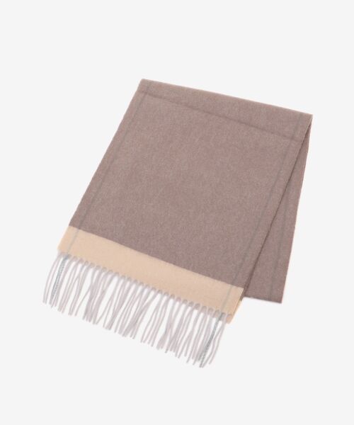 le.coeur blanc / ルクールブラン マフラー・ショール・スヌード・ストール | 《WEB限定アイテム》バイカラーラインストール | 詳細9