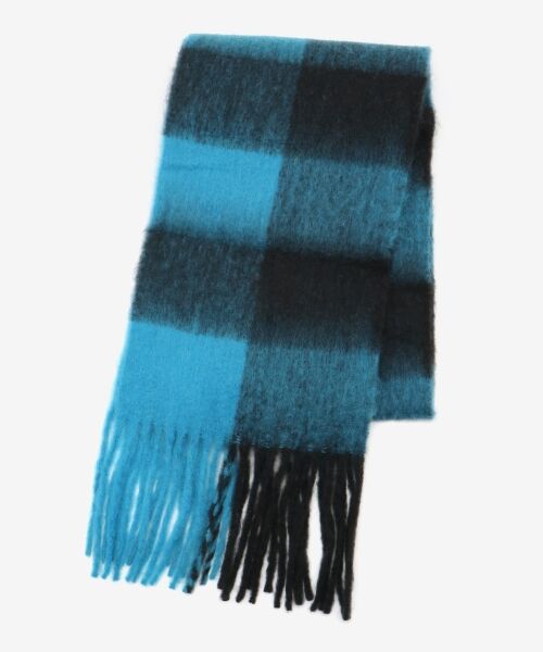 le.coeur blanc / ルクールブラン マフラー・ショール・スヌード・ストール | ビッグフリンジチェックストール | 詳細10