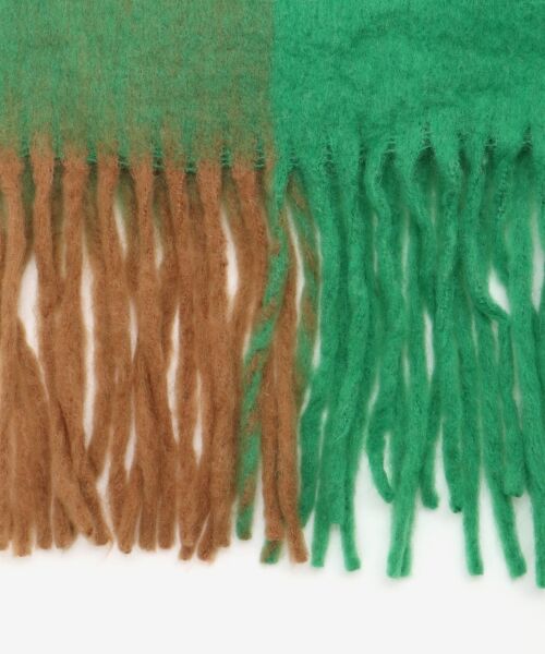 le.coeur blanc / ルクールブラン マフラー・ショール・スヌード・ストール | ビッグフリンジチェックストール | 詳細16