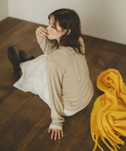 le.coeur blanc / ルクールブラン マフラー・ショール・スヌード・ストール | 《WEB限定アイテム》ビッグフリンジストール | 詳細12