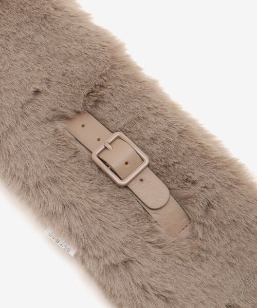 le.coeur blanc / ルクールブラン マフラー・ショール・スヌード・ストール | 《WEB限定アイテム》フェイクファーベルト付ティペット | 詳細11