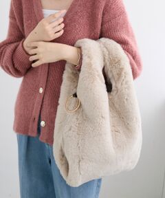 le.coeur blanc / ルクールブラン トートバッグ | 《WEB限定アイテム》フェイクファーマルシェバッグ