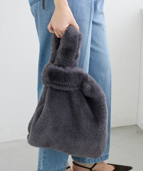 le.coeur blanc / ルクールブラン トートバッグ | 《WEB限定アイテム》フェイクファーマルシェバッグ | 詳細17