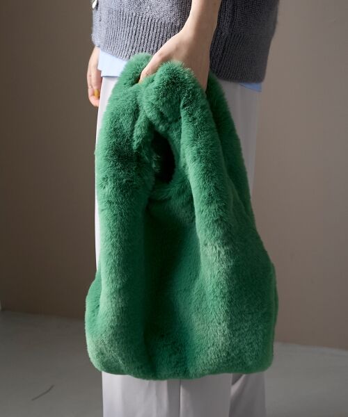 le.coeur blanc / ルクールブラン トートバッグ | 《WEB限定アイテム》フェイクファーマルシェバッグ | 詳細24