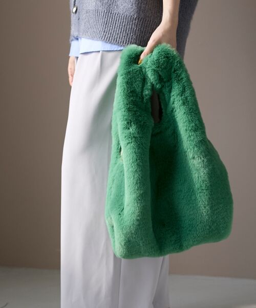 le.coeur blanc / ルクールブラン トートバッグ | 《WEB限定アイテム》フェイクファーマルシェバッグ | 詳細25