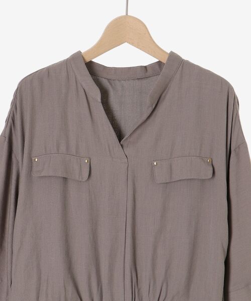 le.coeur blanc / ルクールブラン ロング・マキシ丈ワンピース | リネンライクハーフスリーブワンピース | 詳細28