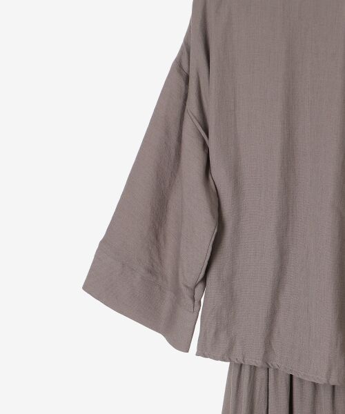 le.coeur blanc / ルクールブラン ロング・マキシ丈ワンピース | リネンライクハーフスリーブワンピース | 詳細29