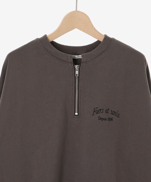 le.coeur blanc / ルクールブラン スウェット | 刺繍入りハーフジップスウェット | 詳細20