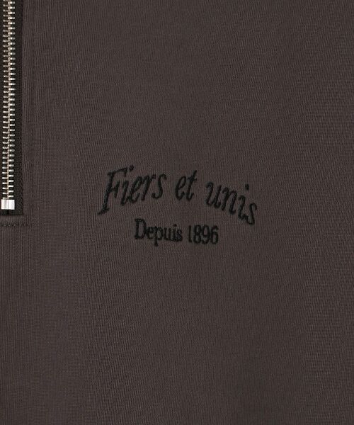 le.coeur blanc / ルクールブラン スウェット | 刺繍入りハーフジップスウェット | 詳細22