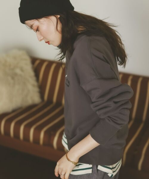 le.coeur blanc / ルクールブラン スウェット | 刺繍入りハーフジップスウェット | 詳細5