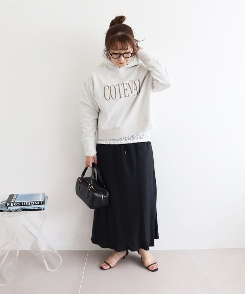 le.coeur blanc / ルクールブラン パーカー | COTEVALロゴスウェットパーカー | 詳細13