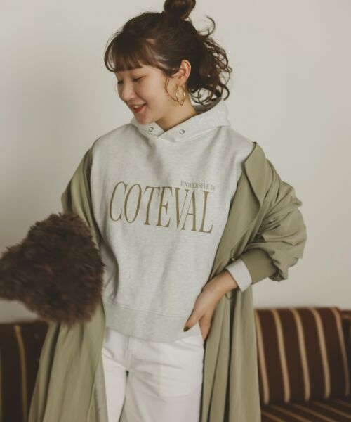 le.coeur blanc / ルクールブラン パーカー | COTEVALロゴスウェットパーカー | 詳細2
