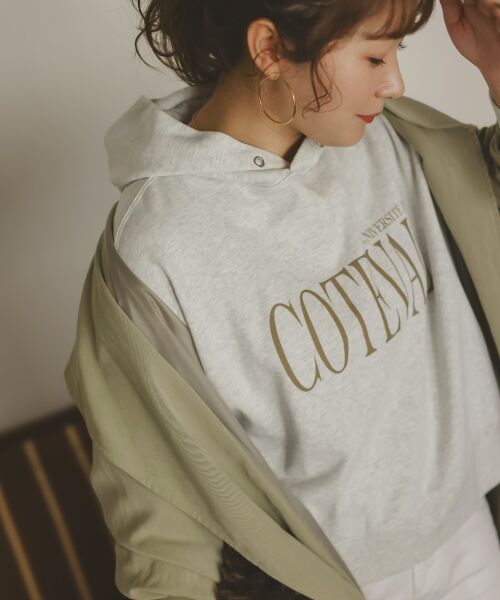 le.coeur blanc / ルクールブラン パーカー | COTEVALロゴスウェットパーカー | 詳細4