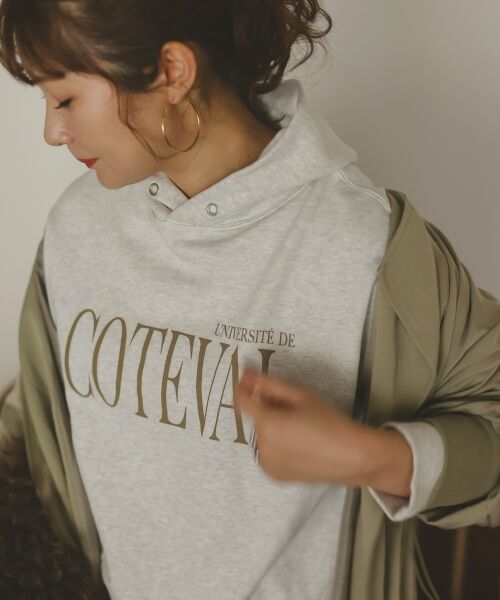 le.coeur blanc / ルクールブラン パーカー | COTEVALロゴスウェットパーカー | 詳細5