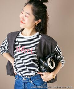 le.coeur blanc / ルクールブラン カットソー | 【HELLO KITTY】Merci刺繍ボーダーロンT