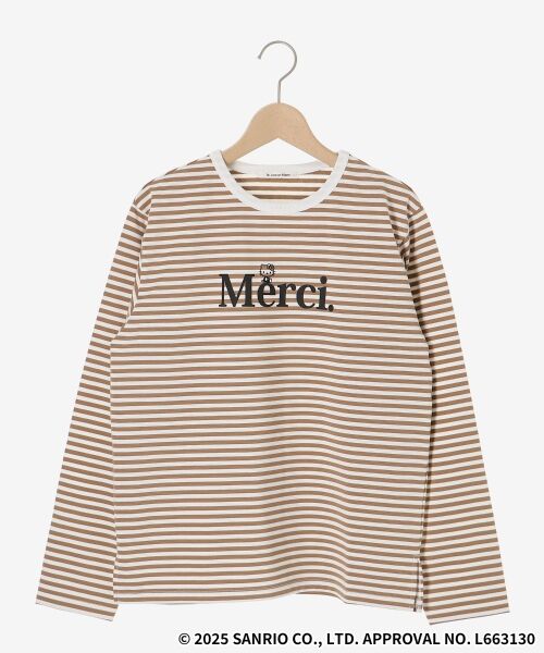 le.coeur blanc / ルクールブラン カットソー | 【HELLO KITTY】Merci刺繍ボーダーロンT | 詳細1