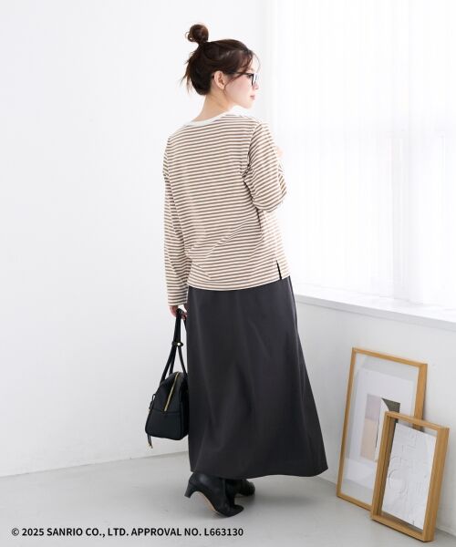 le.coeur blanc / ルクールブラン カットソー | 【HELLO KITTY】Merci刺繍ボーダーロンT | 詳細10