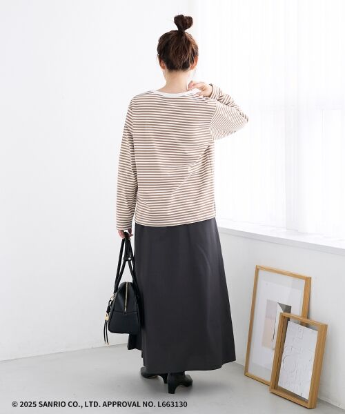 le.coeur blanc / ルクールブラン カットソー | 【HELLO KITTY】Merci刺繍ボーダーロンT | 詳細11