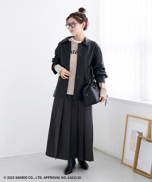 le.coeur blanc / ルクールブラン カットソー | 【HELLO KITTY】Merci刺繍ボーダーロンT | 詳細14